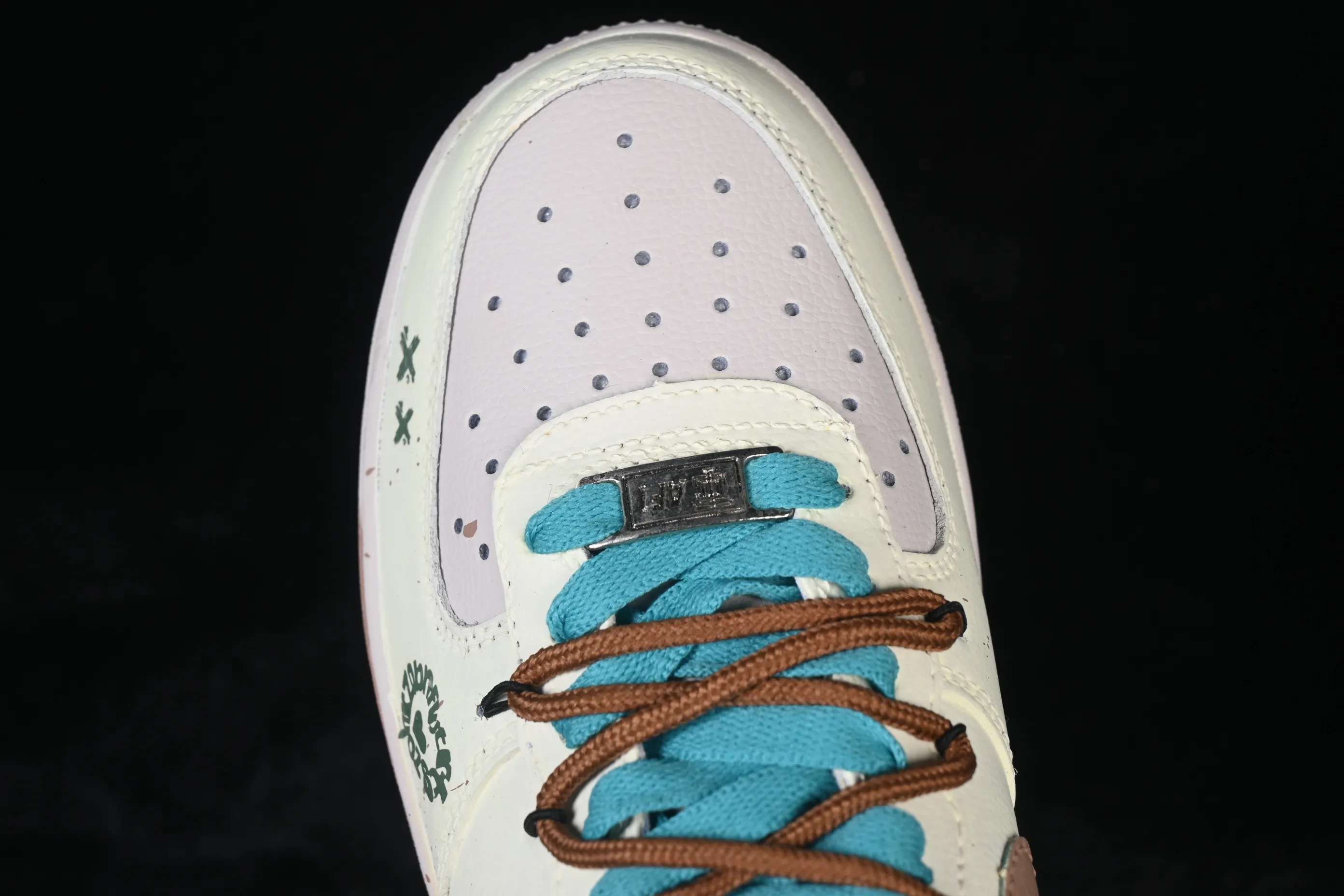 All categories Nk Air Force 1 Air Force series Nk Air Force 1 Low Nike Air Force 1'07 Low "Mint Doodle" Hand-painted graffiti Lime stains Air Force 1 low-top casual sneakers DZ1382-121